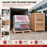 Polisseuse de tubes carrés en acier inoxydable motorisée 4 kW multi-stations pour l'élimination de la rouille et la finition brossée à usage industriel
