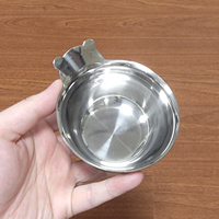 Bandeja de Servir de Acero Inoxidable para Barbacoa Coreana, Plato Pequeño Ecológico para Salsa de Soja, Accesorio de Cocina para Fiestas