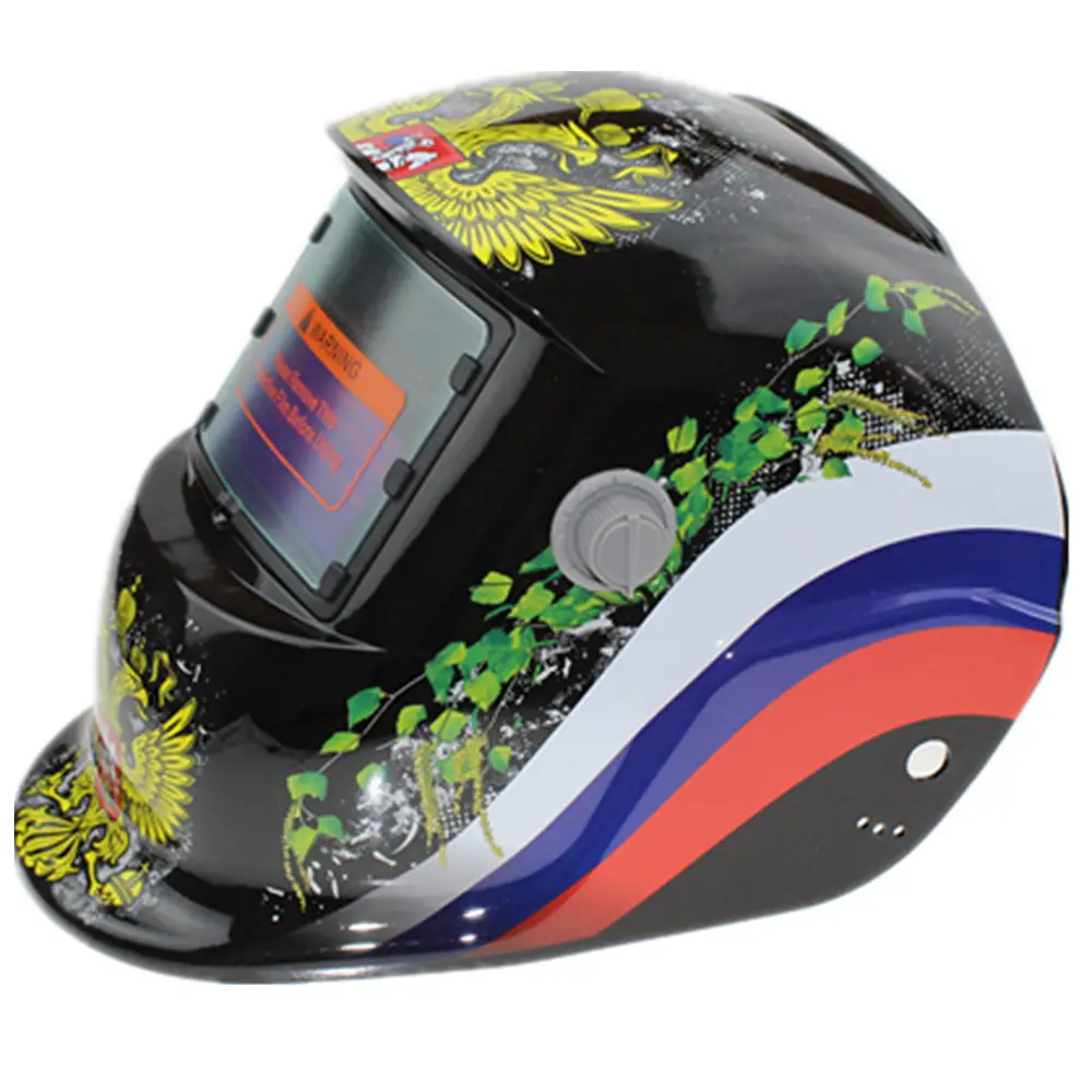 판매 중 용접기 자동 어둡게 렌즈가있는 진정한 색상 품질 용접 헬멧