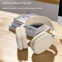 Casing Pelindung Silikon Gel Transparan Warna Solid Baru untuk Headphone Over-Ear Buatan China