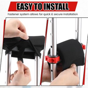 Échantillon gratuit de béquilles en alliage d'aluminium pour personnes âgées et handicapées, avec hauteur réglable et béquilles antidérapantes sous les bras, sac inclus - Product Image 2