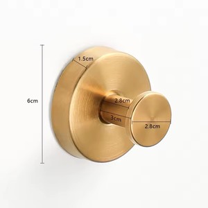 Chất Lượng Cao Hút Giữ Cốc Nhà Bếp Gloden Kim Loại Móc Áo Phòng Tắm Vòi Hoa Sen Móc Cho Phòng Tắm - Product Image 2