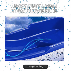 <span class=keywords><strong>Luge</strong></span> à neige robuste pour l'hiver, grande taille, pour adultes, enfants, adolescents, véhicule de glisse sur neige durable bleu pour la famille - Product Image 3