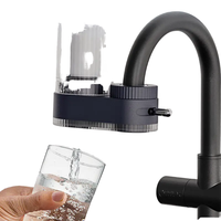 Filtre purificateur de robinet de cuisine en plastique transparent personnalisé, à charbon actif manuel, élimine le chlore, 800 utilisations domestiques