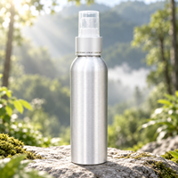 Flacon pulvérisateur en aluminium de qualité supérieure, vaporisateur fin, distributeur de toner, emballage cosmétique rechargeable, conteneur personnalisé avec logo