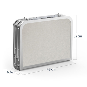 Table de camping pliante portable en aluminium léger, rectangulaire, pour pique-nique et barbecue en extérieur - Product Image 3