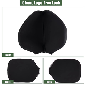 Housses de raquettes de pickleball standard USAPA en nylon noir 8,6 x 12,2 pouces, ajustement universel pour raquettes allongées, sacs de raquettes - Product Image 2