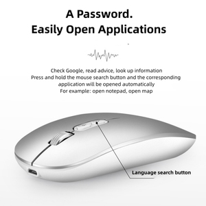 Destek özelleştirme AI akıllı ses çeviri fare çift modlu kablosuz ses aktive fare - Product Image 3