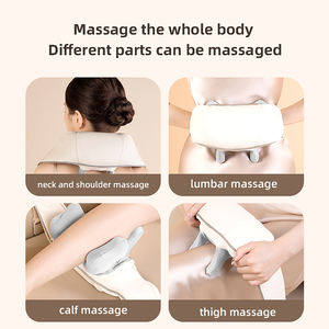 Premium tragbares schnur loses Design Ganzkörperteil 3D-Verlängerungsmassageköpfe Doppelte Wärme einstellungen Schulter-und Nacken <span class=keywords><strong>massage</strong></span> gerät - Product Image 5