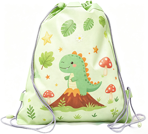 Custom Logo Cartoon Kids Non Woven Drawstring Backpack Unisex Children Sports <b>PE</b> <b>Bag</b> Portable Party Goodie Gift Storage Sack - Product Image 5