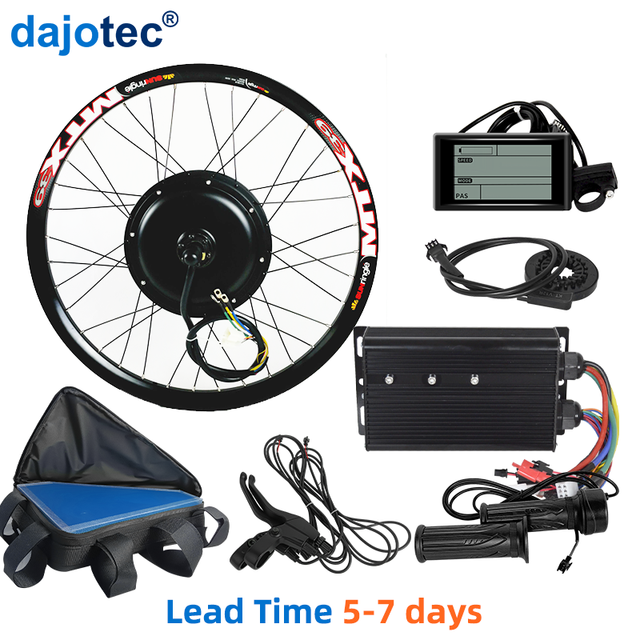 High Speed MTX Rim 1500W 2000W 3000W 5000W Display Brushless Gear Hub Motor Powerful Electric Bicycle Conversion Kit 700c