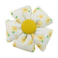 Fleur en tissu rembourrée de 8 cm à cinq pétales, colorée, à pois 3D, accessoire DIY pour cheveux, vêtements, chapeaux, chaussures, chaussettes, embellissement