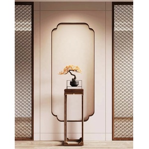 Chất Lượng Cao Tùy Chỉnh Vàng Và Thép Không Gỉ Trang Trí Nội Thất Kim Loại Ngăn Phòng Thiết Kế Hiện Đại Phân Vùng Tường - Product Image 3