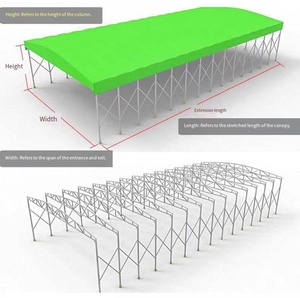 Tente de toit pliable pour voiture, imperméable, avec structure en acier et abri en PVC, 1500-2000 mm, une chambre, pour protection extérieure - Product Image 2