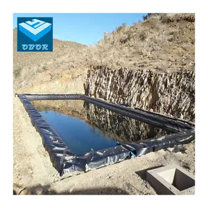 HDPE Geomembrane 0.5mm 0.75mm 1.0mm 1.5mm 물고기 연못 라이너 Hdpe 연못 물 수확 구조 Geomembrane 방수