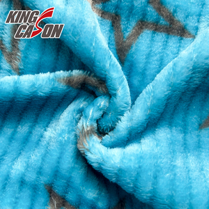 Kingcason Nhà Máy Trung Quốc Chống-Nhăn Đa-Màu Phim Hoạt Hình In Flannel Lông Cừu Vải Đối Với Trang Chủ Dệt May Chăn - Product Image 6