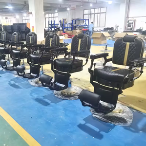 Silla de Peluquería de Alta Calidad con Marco de Metal Negro, Muebles de Salón, Silla de Estilismo, Silla Personalizada de Lujo para Barbería - Product Image 3