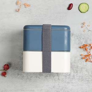 Boîte à lunch double couche avec compartiments indépendants, anti-fuite, conteneur alimentaire portable - Product Image 3