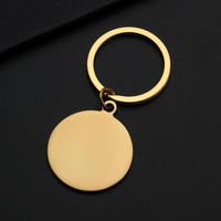 Vente en gros de porte-clés vierges double face, anneaux métalliques vierges pour personnalisation par impression UV