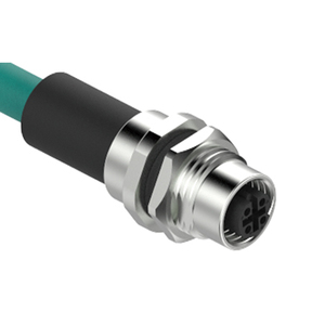 Cat5e 2x2x24 AWG xoắn cặp cáp Ethernet với đôi đầu M12 4-core nữ để RJ45 nam nối - Product Image 3