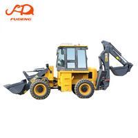 Excavator Backhoe WZ30-25 5-10 Ton, Wheel Front Back Hoe ExcavatorTractor Loader Backhoe Loader untuk Dijual