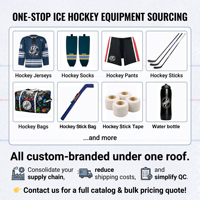 Ceinture de maintien de chaussettes de hockey sur glace personnalisée à 4 sangles réglables, élastique, pour jeunes et adultes, vente en gros, logo personnalisé OEM
