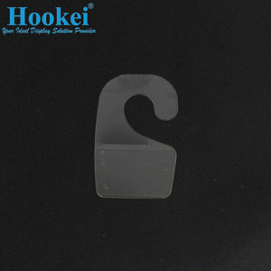 Hookei <b>Transparent</b> Plastic hang tabs hanging tabs With Curved Design For Display Use - Product Image 1