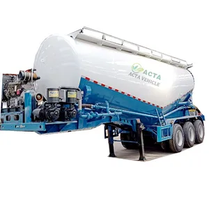 CHINA Tank Trailer 12 Wheels 30Tons cement tanker silo semi trailer diesel compressor for bulk cement trailer silo