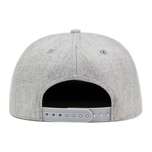 หมวกแก๊ปทรงแบน 3 มิติ ลายใบเมเปิ้ล สีเทา  แบบ Snapback  สำหรับทุกเพศ สไตล์ฮิปฮอป  พร้อมปักโลโก้ได้ - Product Image 3