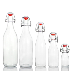 100ml 250ml 500ml 750ml 1000ml nước giải khát Rỗng trong suốt uống chai thủy tinh với Swing Top Nắp tùy chỉnh dịch vụ - Product Image 6