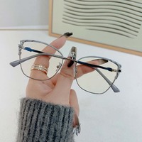 Gafas DE ORDENADOR DE METAL Gafas de bloqueo de luz azul Gafas de bloqueo de deslumbramiento de luz azul Montura de gafas anti Bloqueo de luz azul