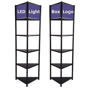Custom Triangular <strong>Metal</strong> Display Stand for Digital Electronics Phone Accessories for Retail Store Home Corner Storage <strong>Rack</strong> - Product Image 1