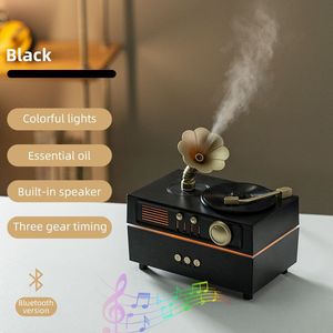 Custom Retro Gramophone Essential <b>Oil</b> Humidifier Bluetooth Mist <b>Diffuser</b> with Multicolor Lighting Gift - Product Image 5