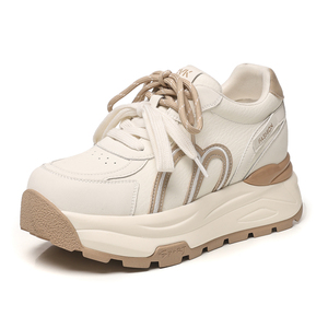 Women's Chunky Soled Platform Aghan Shoes 2026 Spring Summer New Arrivals Lightweight Fashionable Versatile Casual Sneakers - Product Image 1