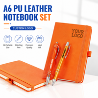 Carnet scolaire personnalisé A6 en cuir PU, pages intérieures personnalisées, 100 feuilles, carnet professionnel, fabrication en usine
