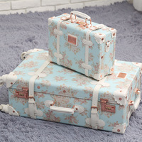 Ensemble de bagages légers en PU de style vintage avec des couleurs tendance en vente chaude, en stock, logo personnalisable, valise tendance