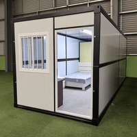Maison modulaire en conteneur préfabriqué en acier, design moderne, ignifuge, durable, à montage rapide et pliable