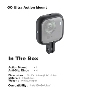 GO Ultra Action Mount สำหรับกล้อง Insta360 Go Ultra Design Pro แบบพกพา - Product Image 6