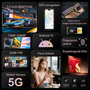 Smartphone X16 Ultra 2026 de Bajo Precio y Alto Rendimiento, Pantalla Completa, 16GB+1TB de Gran Almacenamiento, Doble SIM, Doble Modo de Espera - Product Image 5