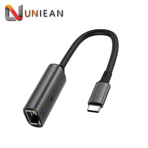 USB-C to Gigabit RJ45 Ethernet Adapter RJ45 1000Mbps Internal Wired Lan Network Card for Laptop PC Computer CE Certified