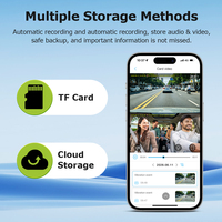Caméra de tableau de bord de voiture SECTEC 24/7 avec GPS 4G, capteur G, résistance aux hautes températures, détection humaine par IA, double objectif 4K AOV, caméra de sécurité pour voiture
