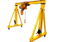 Kran Gantry Gerak Fleksibel 5 Ton dengan Motor Hoist Listrik dan Konstruksi Baja/Aluminium untuk Penggunaan Mobile Dalam/Luar Ruangan