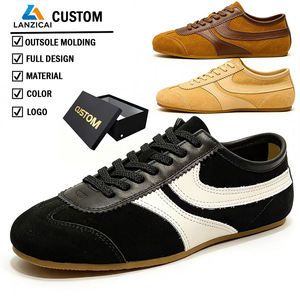 Nouvelles baskets rétro en <span class=keywords><strong>daim</strong></span>, style allemand vintage, pour hommes, mocassins en cuir personnalisés, chaussures de sport respirantes en mesh pour hommes - Product Image 1