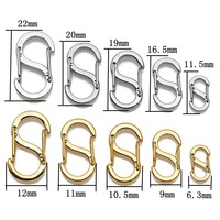 Acier inoxydable S Boucle Huit Double Tête Ressort Double Ouverture Homard Fermoir Shortener Bracelet Fermoirs et Fermetures Connecteur