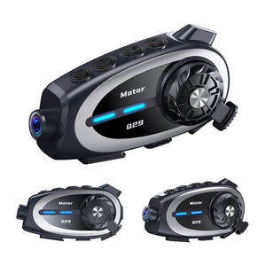 Cámara para Casco Q29 con Bluetooth, Intercomunicador para Cascos de Motocicleta, Grabadora con Cámara de 1080p - Product Image 1