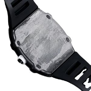 Montre de luxe automatique mécanique pour homme, boîtier en carbone, bracelet en caoutchouc noir, tourbillon squelette, modèle 2026, tendance actuelle 27-05 - Product Image 5