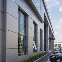 Panneau composite en aluminium PVDF léger et ignifuge de 4 mm, ACP ACM, pour revêtement mural extérieur d'appartement, hôtel, façade