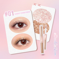 Duoduo PFE18 logo personnalisé produits de beauté à la mode meilleure vente paillettes colorées ombre à paupières liquide