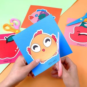 Juego <span class=keywords><strong>de</strong></span> corte <span class=keywords><strong>de</strong></span> <span class=keywords><strong>papel</strong></span> hecho a mano para niños <span class=keywords><strong>de</strong></span> 6 a 12 años, divertido juguete <span class=keywords><strong>de</strong></span> origami hecho a mano, <span class=keywords><strong>caja</strong></span> <span class=keywords><strong>de</strong></span> materiales <span class=keywords><strong>de</strong></span> <span class=keywords><strong>papel</strong></span> cortado DIY con tijeras seguras - Product Image 5