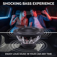 Hanson OP-F SW-1275 Caisson de basses audio pour voiture 10 pouces 2000W Puissance super forte Caisson de basses 12 pouces Bord en mousse Cadre en aluminium Bass Build 16 ans